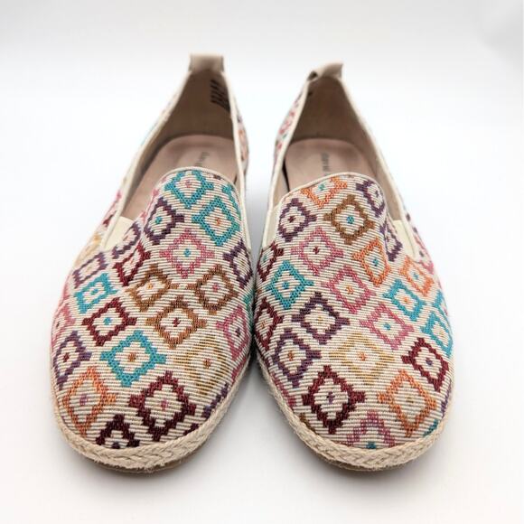 David Tate Sangria Woven Espadrille Flat Women's Diamond Multi Size US7.5WW EU38 - Picture 2 of 11